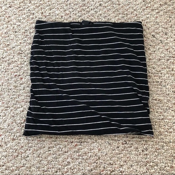 Express XS Body Con Stripe Skirt - Picture 1 of 4